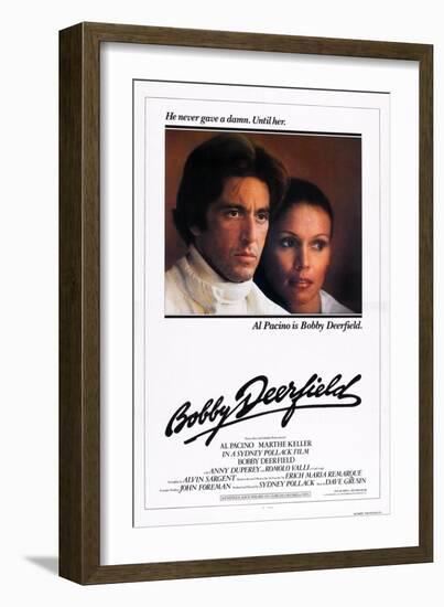 Bobby Deerfield, Al Pacino, Marthe Keller, 1977-null-Framed Art Print