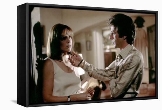 Bobby Deerfield by Sydney Pollack with Marthe Keller, Al Pacino, 1977 (photo)-null-Framed Stretched Canvas