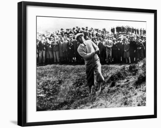 Bobby Jones at the British Amateur Golf Championship at St. Andrews, Scotland, June 1930-null-Framed Art Print