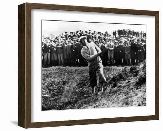 Bobby Jones at the British Amateur Golf Championship at St. Andrews, Scotland, June 1930-null-Framed Art Print