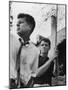 Bobby Kennedy, Chief Counsel of Sen. Comm. on Labor and Management, with Bro, Ma Sen. John Kennedy-Paul Schutzer-Mounted Photographic Print