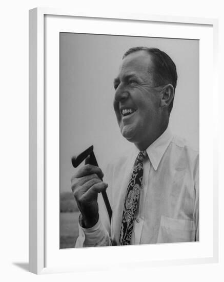 Bobby Locke Laughing During His Golf Game-Martha Holmes-Framed Premium Photographic Print