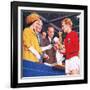 Bobby Moore Collecting the Football World Cup Trophy in 1966-John Keay-Framed Giclee Print