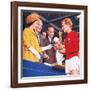 Bobby Moore Collecting the Football World Cup Trophy in 1966-John Keay-Framed Giclee Print