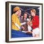 Bobby Moore Collecting the Football World Cup Trophy in 1966-John Keay-Framed Giclee Print