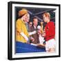 Bobby Moore Collecting the Football World Cup Trophy in 1966-John Keay-Framed Giclee Print