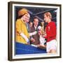 Bobby Moore Collecting the Football World Cup Trophy in 1966-John Keay-Framed Giclee Print