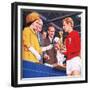 Bobby Moore Collecting the Football World Cup Trophy in 1966-John Keay-Framed Giclee Print