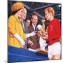Bobby Moore Collecting the Football World Cup Trophy in 1966-John Keay-Mounted Premium Giclee Print