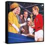 Bobby Moore Collecting the Football World Cup Trophy in 1966-John Keay-Framed Stretched Canvas