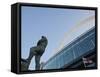 Bobby Moore Statue at Wembley Stadium, Brent, London, England-Jane Sweeney-Framed Stretched Canvas