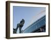 Bobby Moore Statue at Wembley Stadium, Brent, London, England-Jane Sweeney-Framed Photographic Print