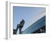 Bobby Moore Statue at Wembley Stadium, Brent, London, England-Jane Sweeney-Framed Photographic Print