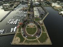 Aerial Photo of Downtown Pensacola, FL at Sunset.-Bobby R Lee-Photographic Print