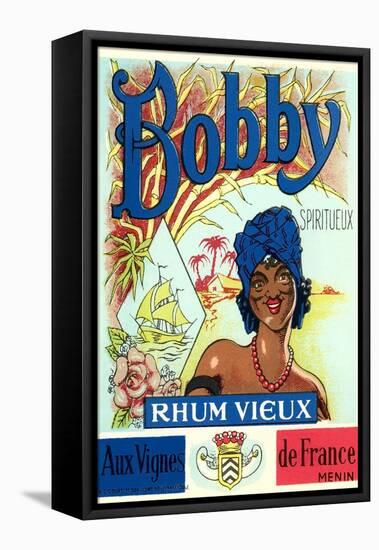 Bobby, Rhum Vieux Label-null-Framed Stretched Canvas