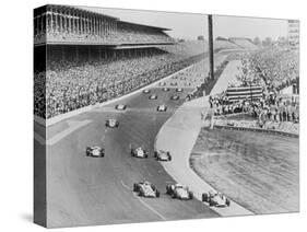 Bobby Unser and Fellow Racers-null-Stretched Canvas