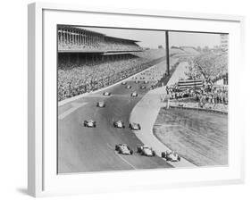 Bobby Unser and Fellow Racers-null-Framed Photographic Print
