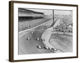 Bobby Unser and Fellow Racers-null-Framed Photographic Print