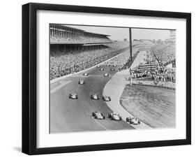 Bobby Unser and Fellow Racers-null-Framed Photographic Print