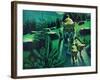 Bobcat and Kittens-Stan Galli-Framed Giclee Print