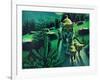 Bobcat and Kittens-Stan Galli-Framed Giclee Print