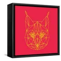 Bobcat Polygon 2-Lisa Kroll-Framed Stretched Canvas