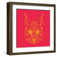 Bobcat Polygon 2-Lisa Kroll-Framed Art Print