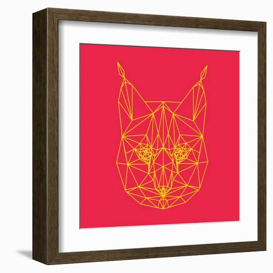 Bobcat Polygon 2-Lisa Kroll-Framed Art Print