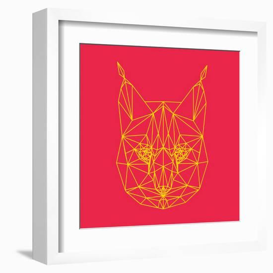 Bobcat Polygon 2-Lisa Kroll-Framed Art Print