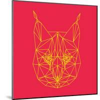 Bobcat Polygon 2-Lisa Kroll-Mounted Art Print