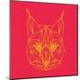 Bobcat Polygon 2-Lisa Kroll-Mounted Art Print