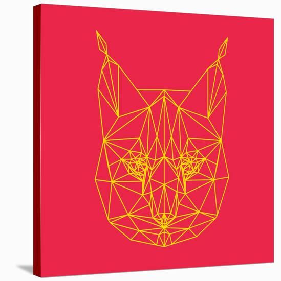 Bobcat Polygon 2-Lisa Kroll-Stretched Canvas