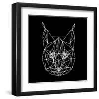 Bobcat Polygon1-Lisa Kroll-Framed Art Print