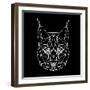 Bobcat Polygon1-Lisa Kroll-Framed Art Print