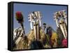 Bobo Masks During Festivities, Sikasso, Mali, Africa-De Mann Jean-Pierre-Framed Stretched Canvas