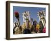 Bobo Masks During Festivities, Sikasso, Mali, Africa-De Mann Jean-Pierre-Framed Photographic Print