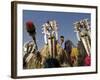 Bobo Masks During Festivities, Sikasso, Mali, Africa-De Mann Jean-Pierre-Framed Photographic Print