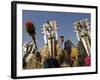 Bobo Masks During Festivities, Sikasso, Mali, Africa-De Mann Jean-Pierre-Framed Photographic Print