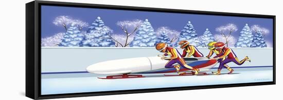 Bobsled-Olga And Alexey Drozdov-Framed Stretched Canvas