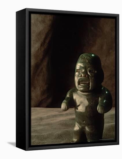 Boca Baby, Olmec, Jade, National Museum of Anthropology and History, Mexico City, Mexico-Kenneth Garrett-Framed Stretched Canvas