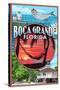 Boca Grande, Florida - Montage-Lantern Press-Stretched Canvas