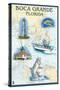 Boca Grande, Florida - Nautical Chart-Lantern Press-Stretched Canvas