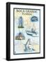 Boca Grande, Florida - Nautical Chart-Lantern Press-Framed Art Print