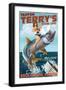 Boca Grande, Florida - Pinup Girl Tarpon Fishing-Lantern Press-Framed Art Print