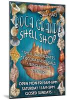 Boca Grande, Florida - Shell Shop-Lantern Press-Mounted Art Print