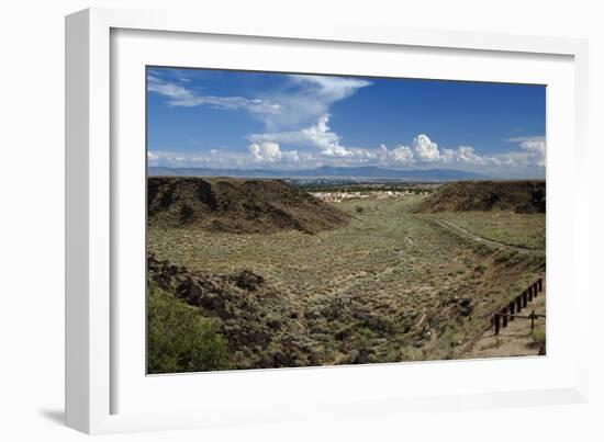 Boca Negra Canyon in the Petroglyph National Monument-null-Framed Giclee Print