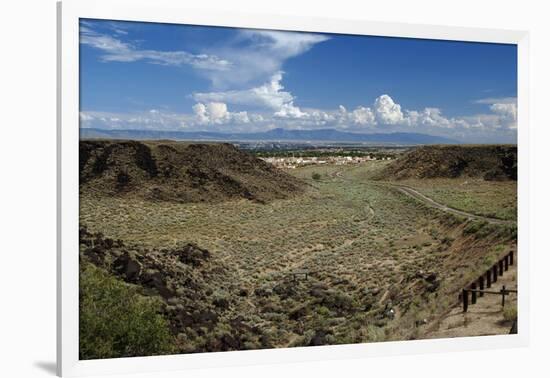 Boca Negra Canyon in the Petroglyph National Monument-null-Framed Giclee Print