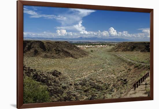 Boca Negra Canyon in the Petroglyph National Monument-null-Framed Giclee Print