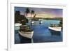 Boca Raton, Florida - Deep Sea Fishing Fleet Scene-Lantern Press-Framed Premium Giclee Print