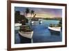 Boca Raton, Florida - Deep Sea Fishing Fleet Scene-Lantern Press-Framed Art Print